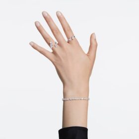 Galaxy Tennis Bracelet Lab-Grown Diamonds 5 Ct Tw, Mixed Shapes, 14K White Gold Galaxy Tennis Bracelet Lab-Grown Diamonds 5 Ct Tw, Mixed Shapes, 14K White Gold