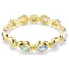 Gema Bangle Mixed Cuts, Multicolored, Gold-Tone Plated Gema Bangle Mixed Cuts, Multicolored, Gold-Tone Plated