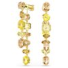 Gema Drop Earrings Asymmetrical Design, Mixed Cuts, Long, Yellow, Gold-Tone Plated Gema Drop Earrings Asymmetrical Design, Mixed Cuts, Long, Yellow, Gold-Tone Plated
