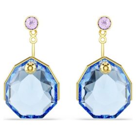 Gema Earring Jackets Blue, Gold-Tone Plated