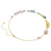Gema Necklace Mixed Cuts, Multicolored, Gold-Tone Plated
