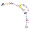 Gema Necklace Mixed Cuts, Multicolored, Rhodium Plated