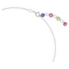 Gema Necklace Mixed Cuts, Multicolored, Rhodium Plated
