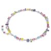 Gema Necklace Mixed Cuts, Multicolored, Rhodium Plated