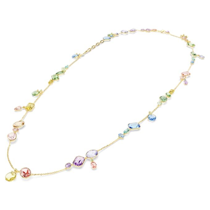 Gema Strandage Mixed Cuts, Multicolored, Gold-Tone Plated Gema Strandage Mixed Cuts, Multicolored, Gold-Tone Plated