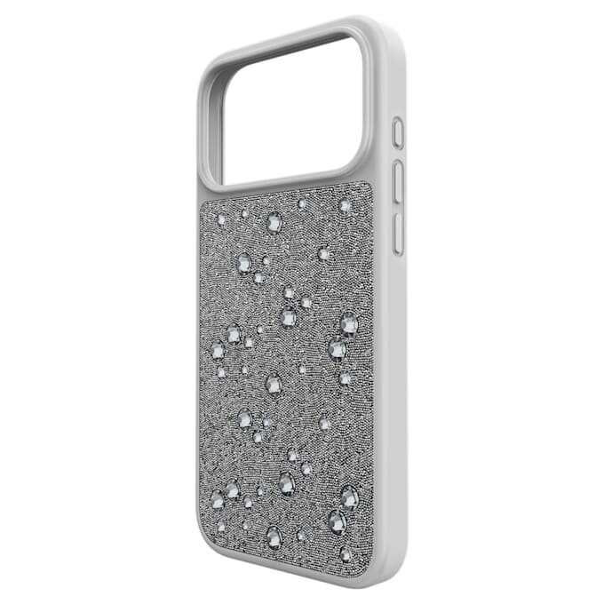 High Smartphone Case Flat Back Crystals, Iphone® 17 Pro Max, Silver Tone High Smartphone Case Flat Back Crystals, Iphone® 17 Pro Max, Silver Tone