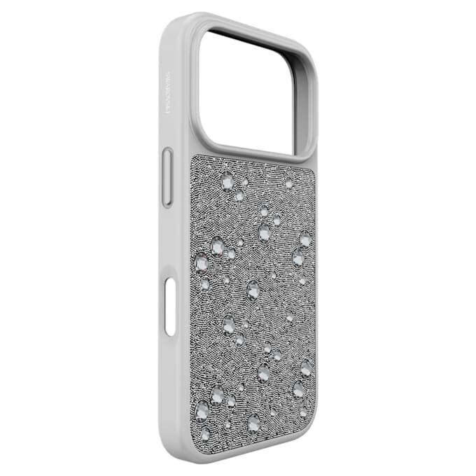 High Smartphone Case Flat Back Crystals, Iphone® 17 Pro, Silver Tone High Smartphone Case Flat Back Crystals, Iphone® 17 Pro, Silver Tone