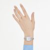 Hyperbola Bangle Watch Swiss Made, Metal Bracelet, Silver Tone, Stainless Steel