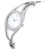 Hyperbola Bangle Watch Swiss Made, Metal Bracelet, Silver Tone, Stainless Steel