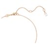 Hyperbola Pendant Mixed Cuts, Twist, White, Rose Gold-Tone Plated