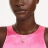 Hyperbola Pendant Round Cut, White, Gold-Tone Plated Hyperbola Pendant Round Cut, White, Gold-Tone Plated