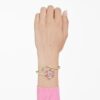 Idyllia Bangle Mixed Cuts, Flower, Multicolored, Gold-Tone Plated Idyllia Bangle Mixed Cuts, Flower, Multicolored, Gold-Tone Plated