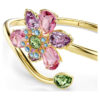 Idyllia Bangle Mixed Cuts, Flower, Multicolored, Gold-Tone Plated Idyllia Bangle Mixed Cuts, Flower, Multicolored, Gold-Tone Plated