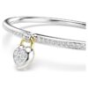Idyllia Bangle Mixed Cuts, Heart, Pink, Mixed Metal Finish Idyllia Bangle Mixed Cuts, Heart, Pink, Mixed Metal Finish