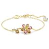Idyllia Bracelet Mixed Cuts, Flower, Multicolored, Gold-Tone Plated