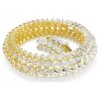 Idyllia Bracelet Oval Cut, White, Gold-Tone Plated Idyllia Bracelet Oval Cut, White, Gold-Tone Plated