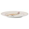 Idyllia Bread Plate Porcelain, Crystal Print Motif, Cockatoo, Multicolored