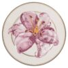 Idyllia Bread Plate Porcelain, Crystal Print Motif, Lily, Purple Idyllia Bread Plate Porcelain, Crystal Print Motif, Lily, Purple