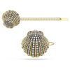 Idyllia Hair Pin Set (2), Shell, White, Mixed Metal Finish Idyllia Hair Pin Set (2), Shell, White, Mixed Metal Finish
