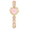 Idyllia Heart Watch Crystal Bracelet, Pink, Gold-Tone Finish Idyllia Heart Watch Crystal Bracelet, Pink, Gold-Tone Finish