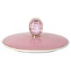 Idyllia Mug Porcelain, Crystal Print Motif, Finch, Pink