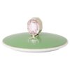 Idyllia Mug Porcelain, Crystal Print Motif, Flycatcher, Green