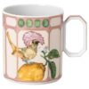 Idyllia Mug Porcelain, Crystal Print Motif, Flycatcher, Pink Idyllia Mug Porcelain, Crystal Print Motif, Flycatcher, Pink