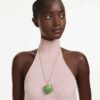 Idyllia Pendant Mixed Cuts, Apple, Green, Gold-Tone Plated Idyllia Pendant Mixed Cuts, Apple, Green, Gold-Tone Plated