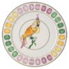 Idyllia Service Plate Porcelain, Crystal Print Motif, Cockatoo, Multicolored Idyllia Service Plate Porcelain, Crystal Print Motif, Cockatoo, Multicolored