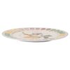 Idyllia Service Plate Porcelain, Crystal Print Motif, Flycatcher, Multicolored