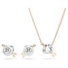 Idyllia Set Mixed Cuts, Heart with Arrow, White, Rose Gold-Tone Plated Idyllia Set Mixed Cuts, Heart with Arrow, White, Rose Gold-Tone Plated