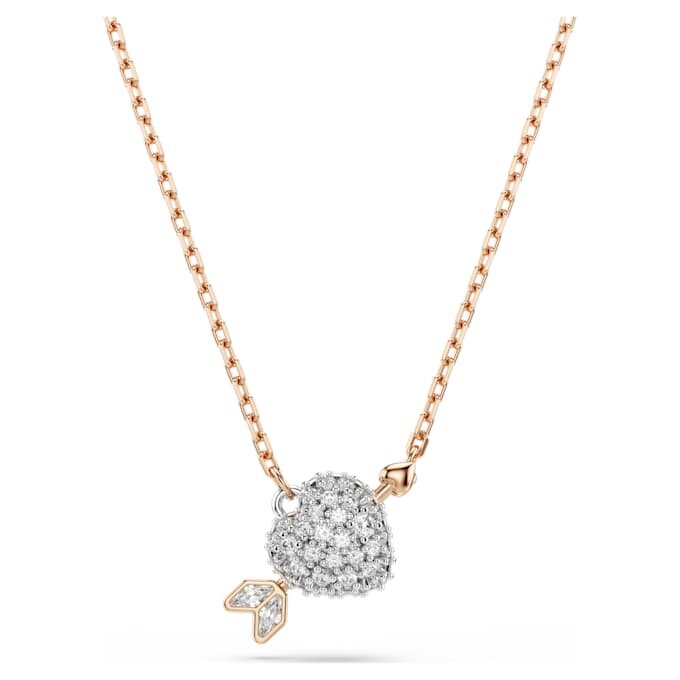 Idyllia Set Mixed Cuts, Heart with Arrow, White, Rose Gold-Tone Plated Idyllia Set Mixed Cuts, Heart with Arrow, White, Rose Gold-Tone Plated