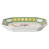 Idyllia Tray Porcelain, Crystal Print Motif, Flycatcher, Large, Multicolored