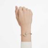 Imber Bangle Mixed Cuts, White, Gold-Tone Plated Imber Bangle Mixed Cuts, White, Gold-Tone Plated