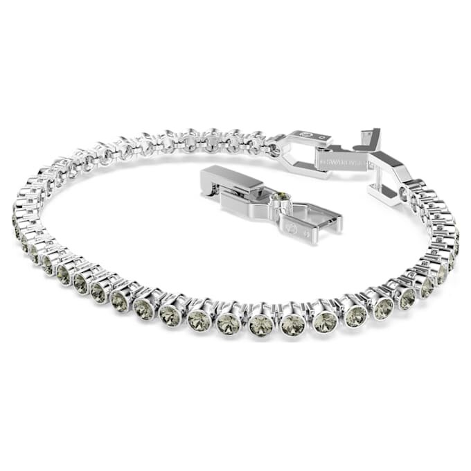 Imber Emily Tennis Bracelet Round Cut, Black, Rhodium Plated Imber Emily Tennis Bracelet Round Cut, Black, Rhodium Plated