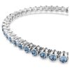 Imber Emily Tennis Bracelet Round Cut, Blue, Rhodium Plated Imber Emily Tennis Bracelet Round Cut, Blue, Rhodium Plated