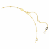 Imber Necklace Round Cut, Scattered Design, White, Gold-Tone Plated Imber Necklace Round Cut, Scattered Design, White, Gold-Tone Plated