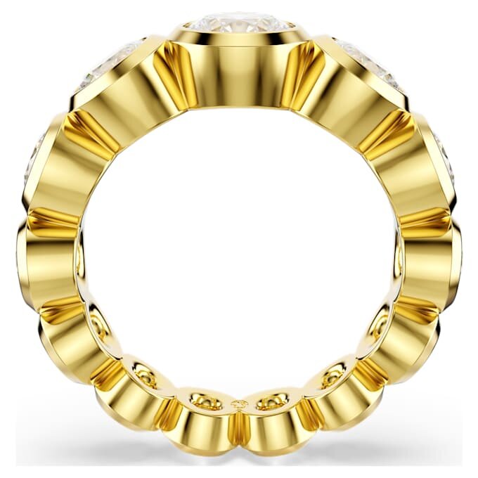 Imber Ring Mixed Round Cuts, White, Gold-Tone Plated Imber Ring Mixed Round Cuts, White, Gold-Tone Plated