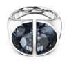 Lucent Cocktail Ring Gray, Rhodium Plated