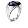 Lucent Cocktail Ring Gray, Rhodium Plated