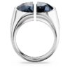 Lucent Cocktail Ring Gray, Rhodium Plated