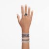 Lucent Cocktail Ring Gray, Rhodium Plated