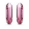 Lucent Hoop Earrings Octagon Shape, Small, Pink
