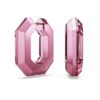 Lucent Hoop Earrings Octagon Shape, Small, Pink