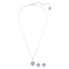 Magic Set Snowflake, Blue, Rhodium Plated