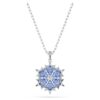 Magic Set Snowflake, Blue, Rhodium Plated