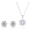 Magic Set Snowflake, Blue, Rhodium Plated