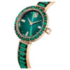 Matrix Bangle Watch Swiss Made, Crystal Bracelet, Green, Champagne Gold-Tone Finish Matrix Bangle Watch Swiss Made, Crystal Bracelet, Green, Champagne Gold-Tone Finish
