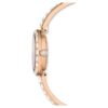 Matrix Bangle Watch Swiss Made, Crystal Bracelet, White, Rose Gold-Tone Finish
