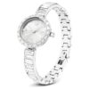 Matrix Bangle Watch Swiss Made, Crystal Bracelet, White, Stainless Steel